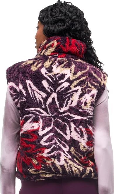 Momo Vest - Womens - elderberry snowflake print 1
