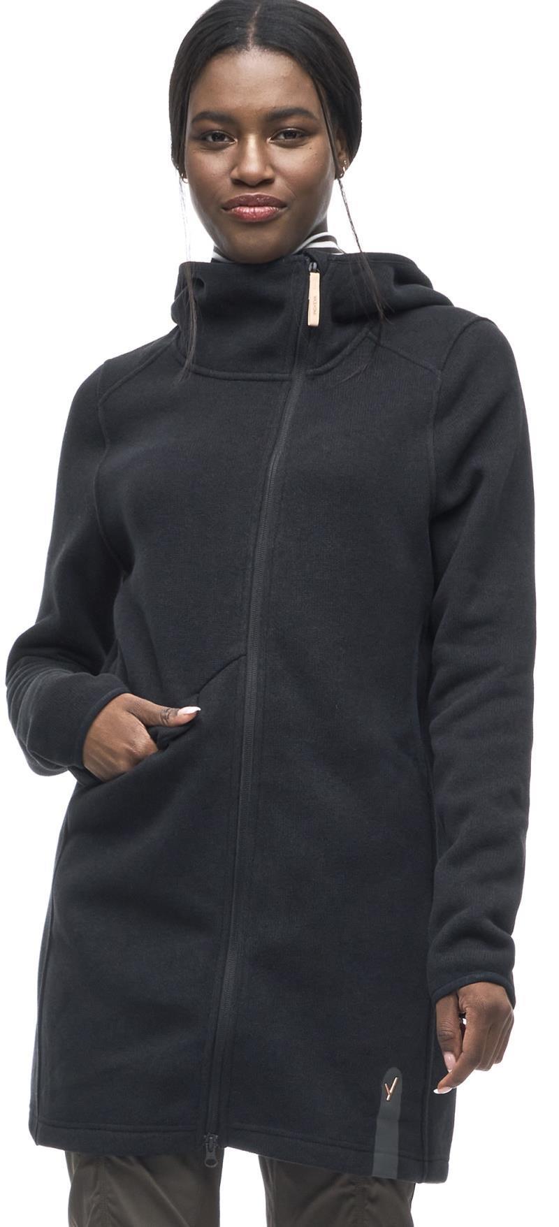 Naoko Long, Full Zip Jacket - Womens - Black 2