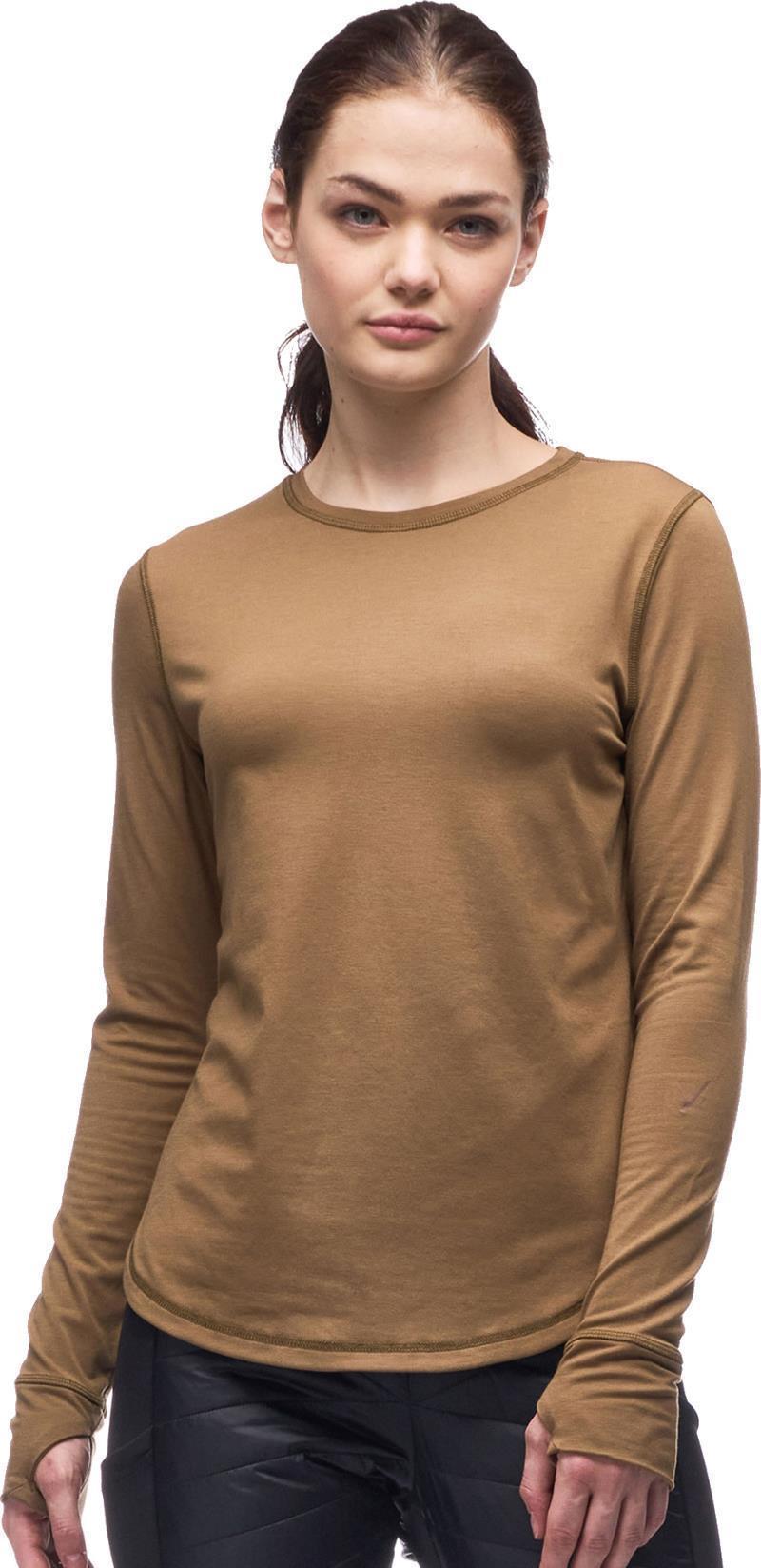 Novara Crew Neck Top - Womens - amber 1