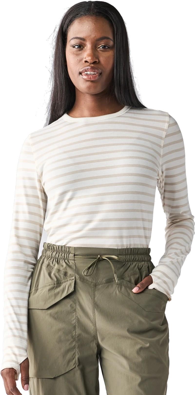 Novara III LS Crewneck - Womens - breeze / ponce stripe 1