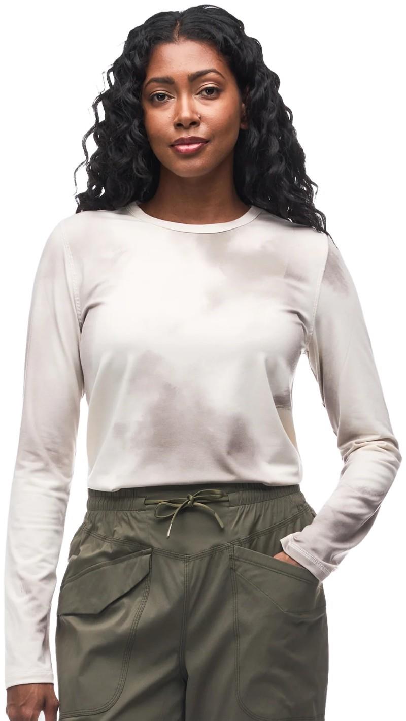 Novara III LS Crewneck - Womens - dune frostfall print 1