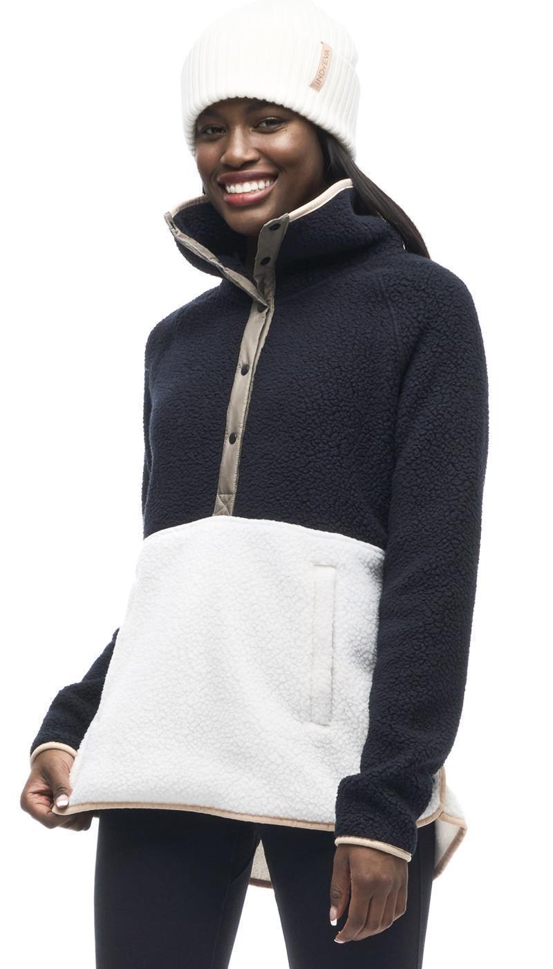 Pecora CB Button Up Pullover - Womens - Black / Ecume CB 1