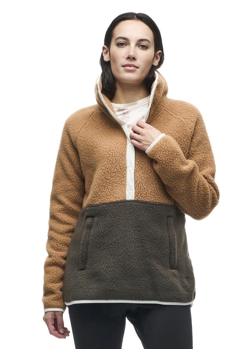 Pecora CB Button Up Pullover - Womens - Feline / Mocha CB 1