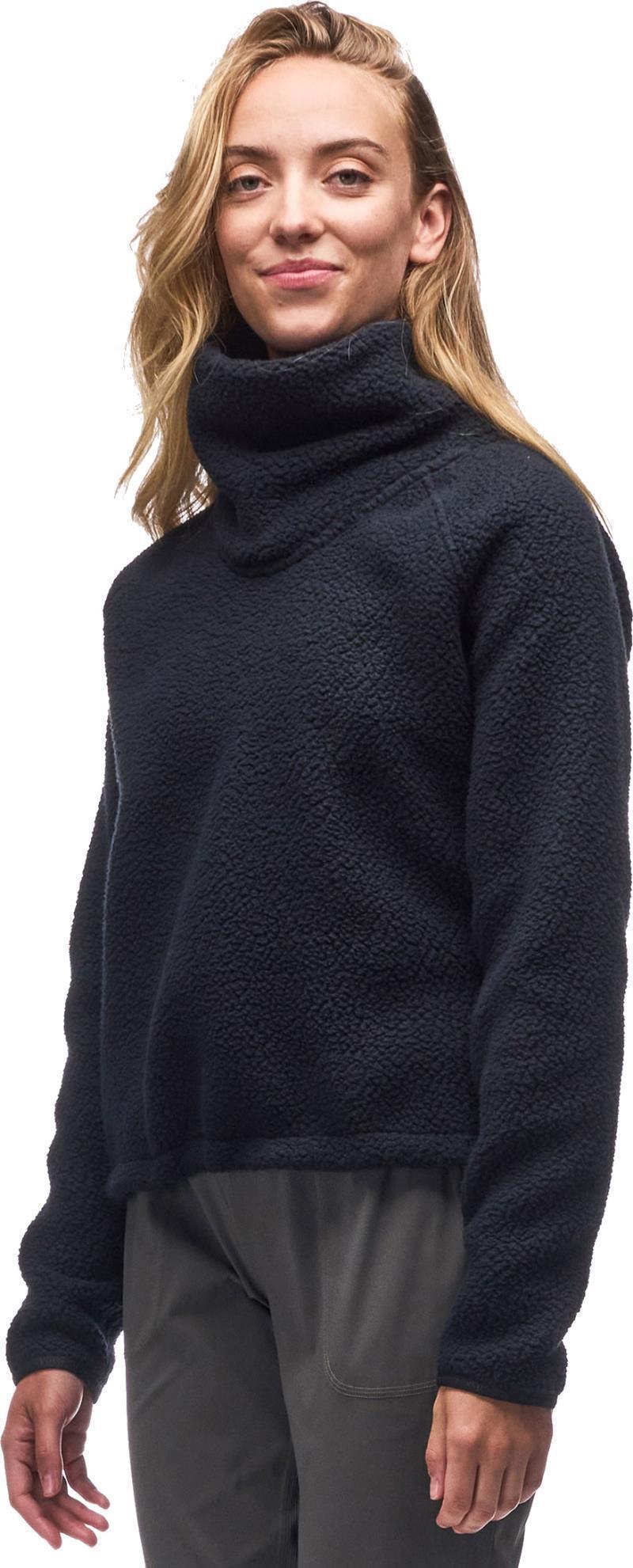 Pecora Sherpa Sweater - Womens - black 1
