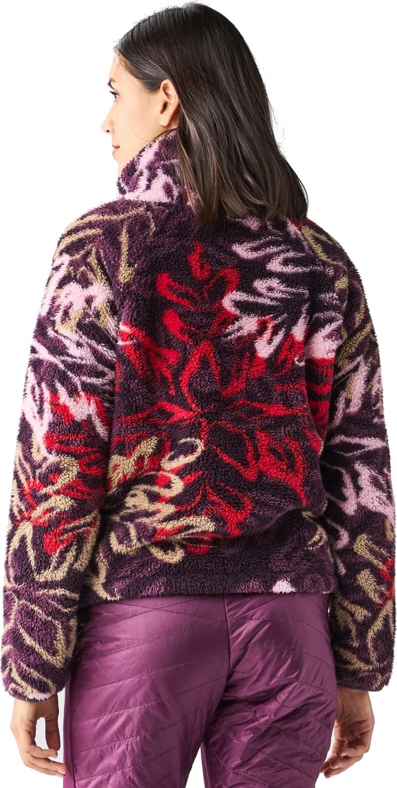 Pecora Sweater II - Womens - elderberry snowflake print 1