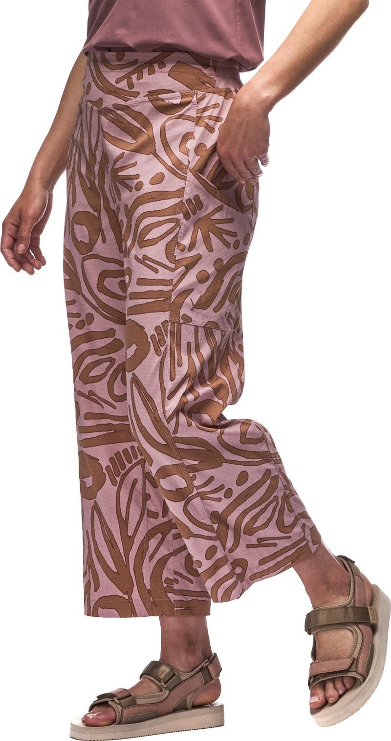 Pierna Pants - Womens - pale rhodonite cyclone print 1