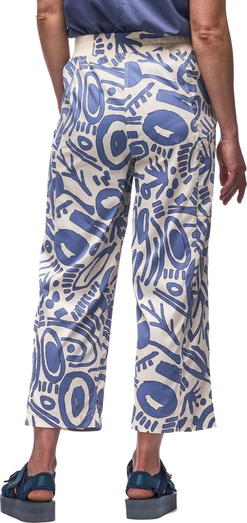 Pierna Pants - Womens - summer blue cyclone print 1