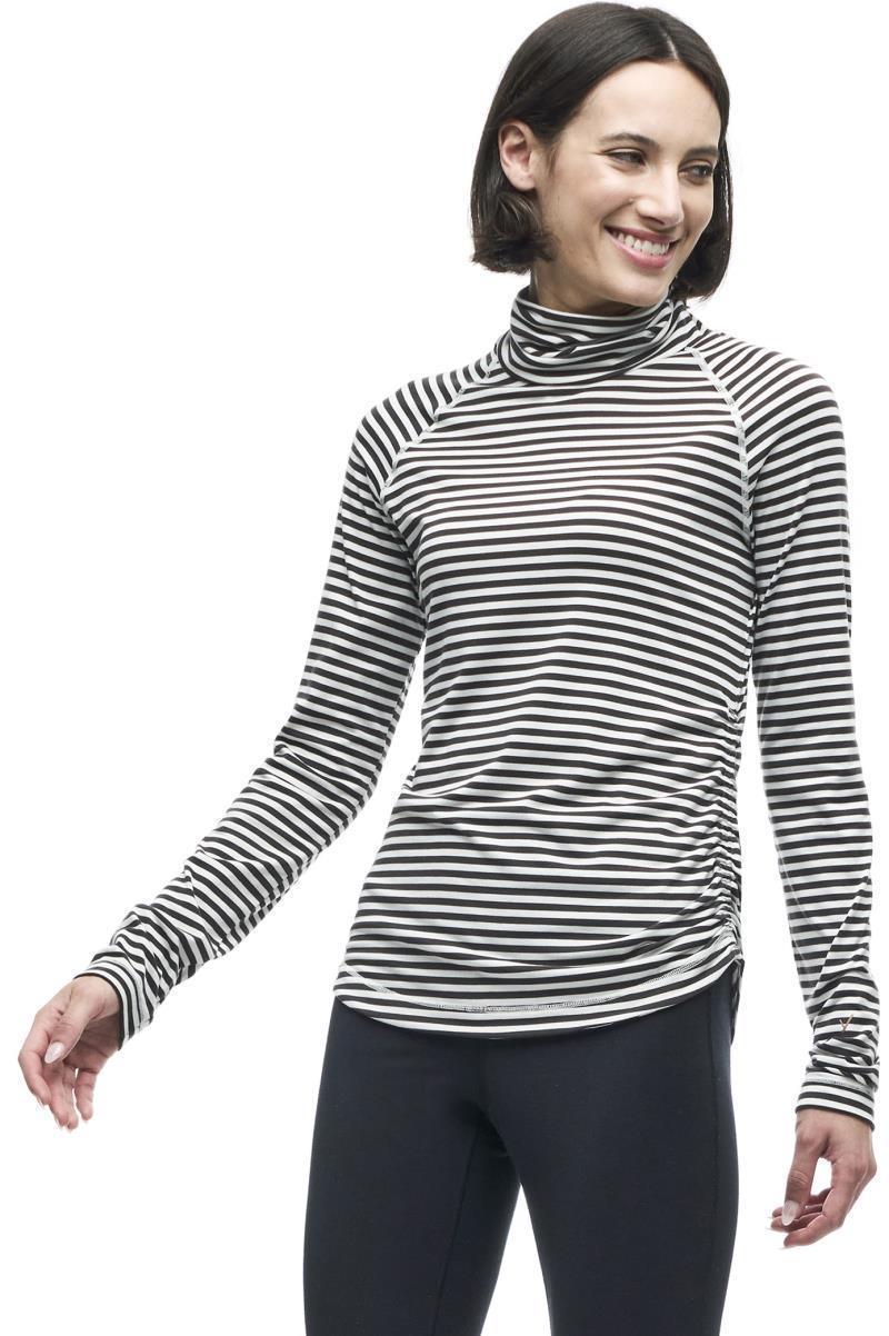 Riga II LS Shirt - Womens - wood blanc stripe 1