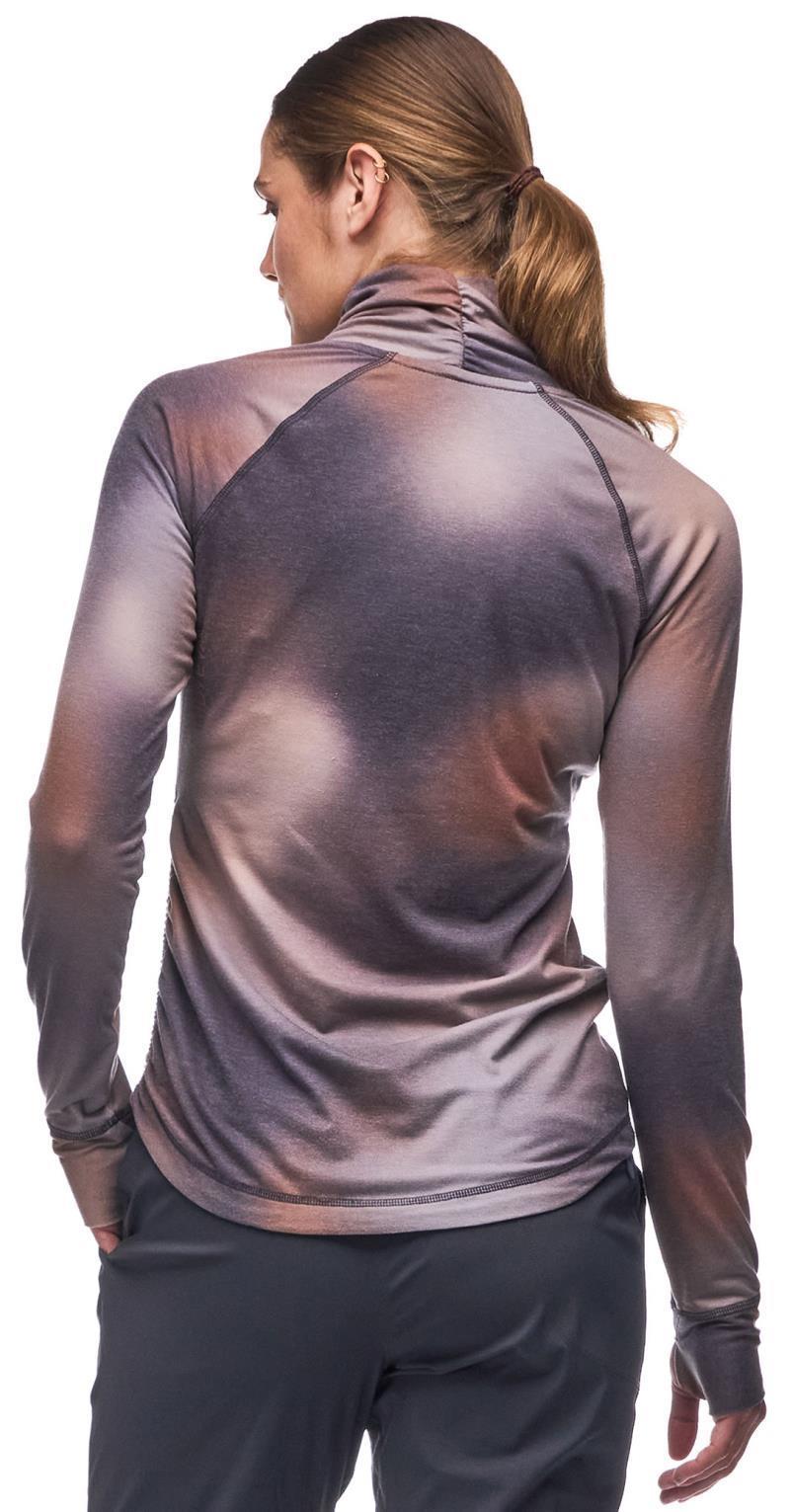 Riga II Turtle Neck Top - Womens - cobalt aurora print 1