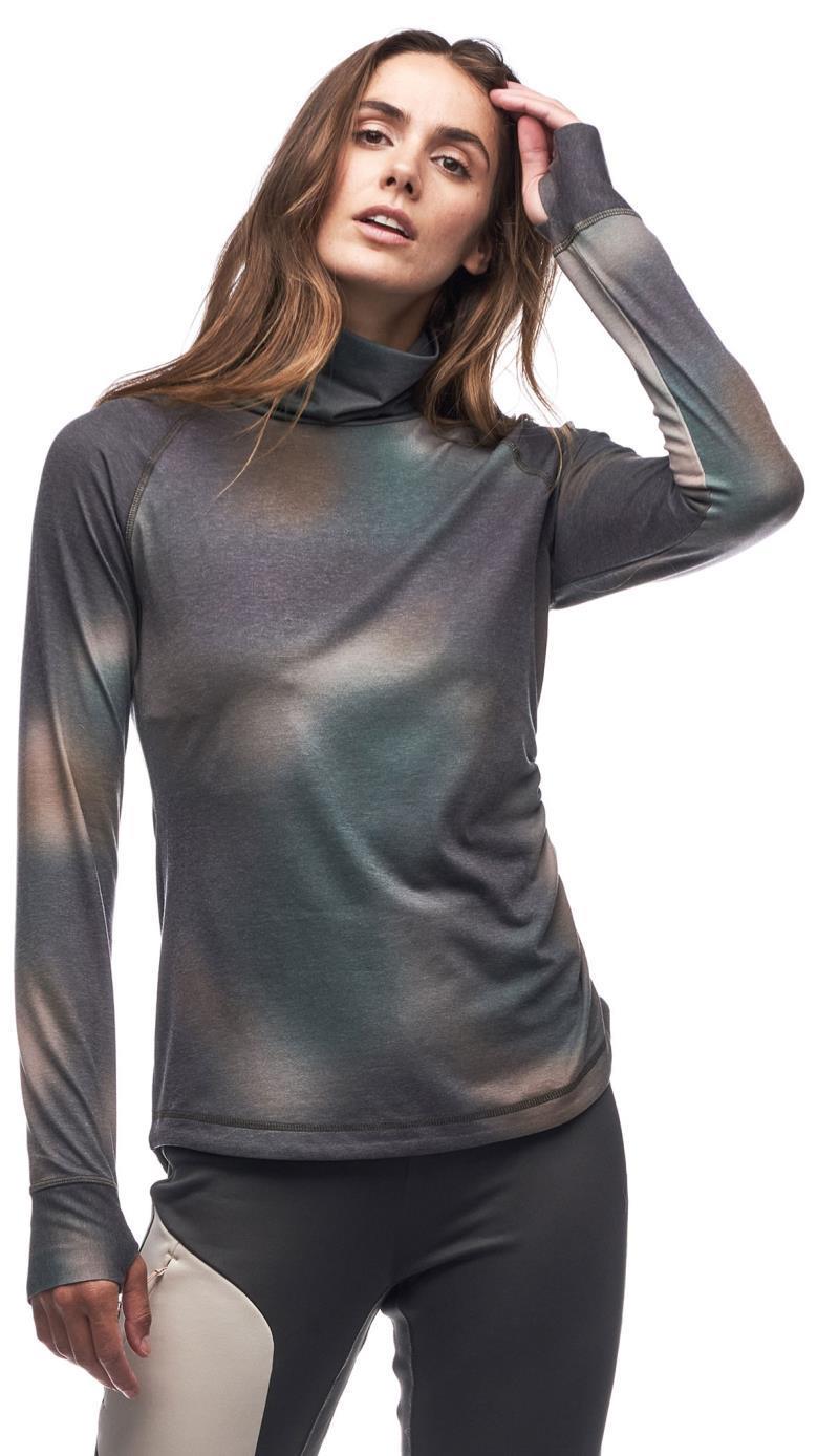 Riga II Turtle Neck Top - Womens - cypress aurora print 1