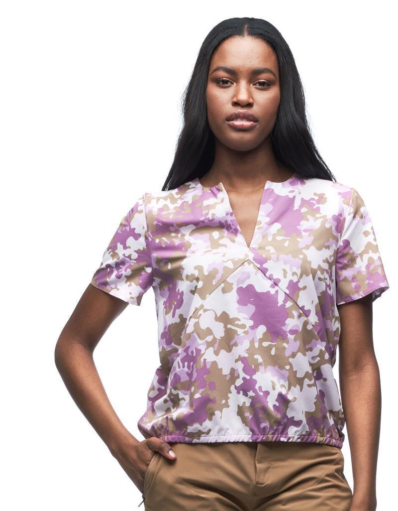 Ringan SS Shirt - Womens - Cotton Candy Water Print 1