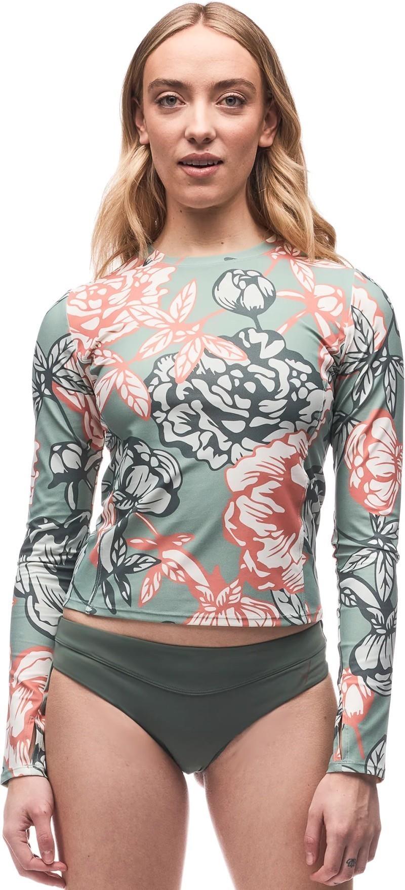 Rio Swim Top - Womens - light nephrite peony print 1