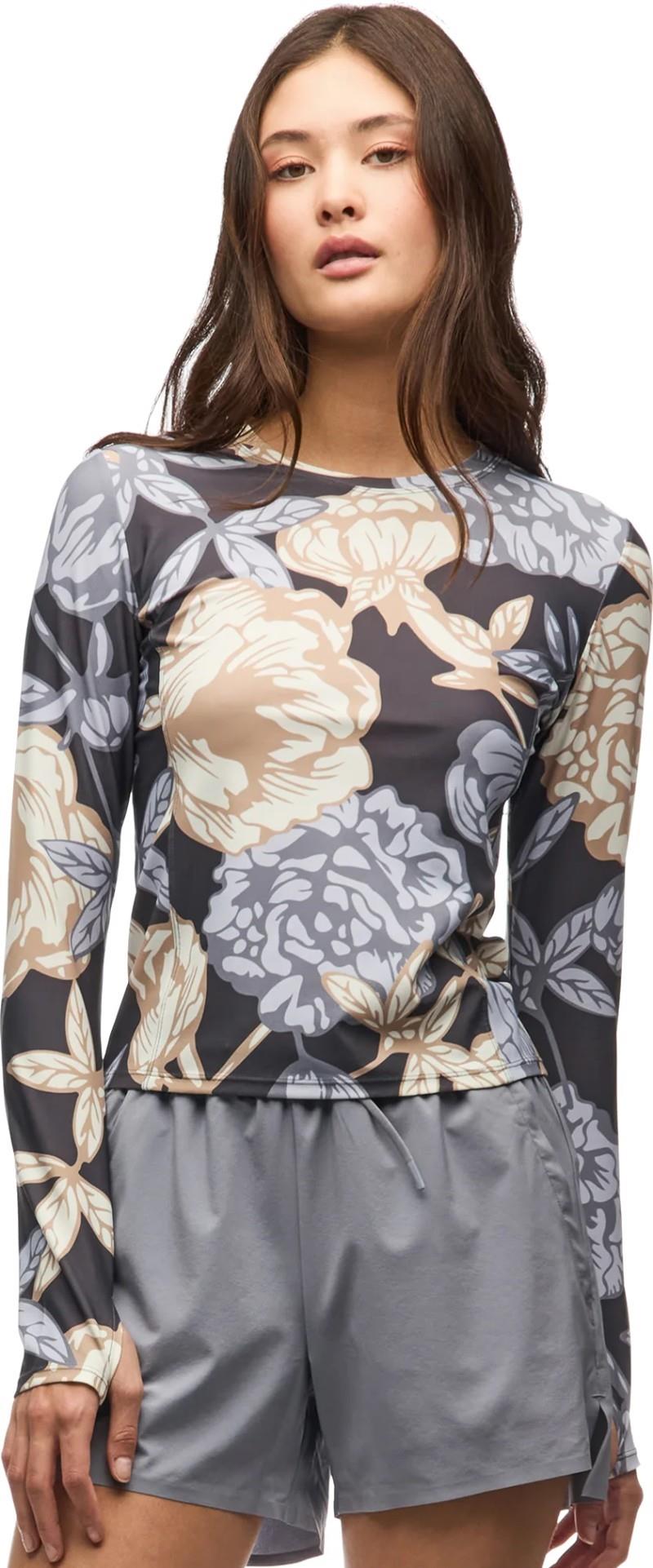 Rio Swim Top - Womens - moondust peony print 1