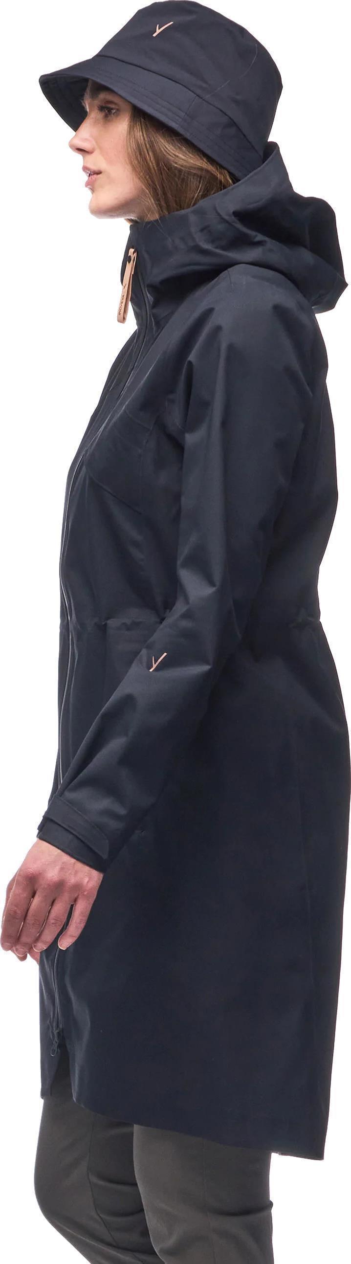 Risela 2.5L Long Rain Jacket - Womens - Black 2