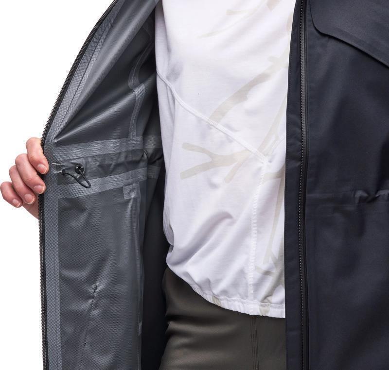 Risela 2.5L Long Rain Jacket - Womens - Black 4