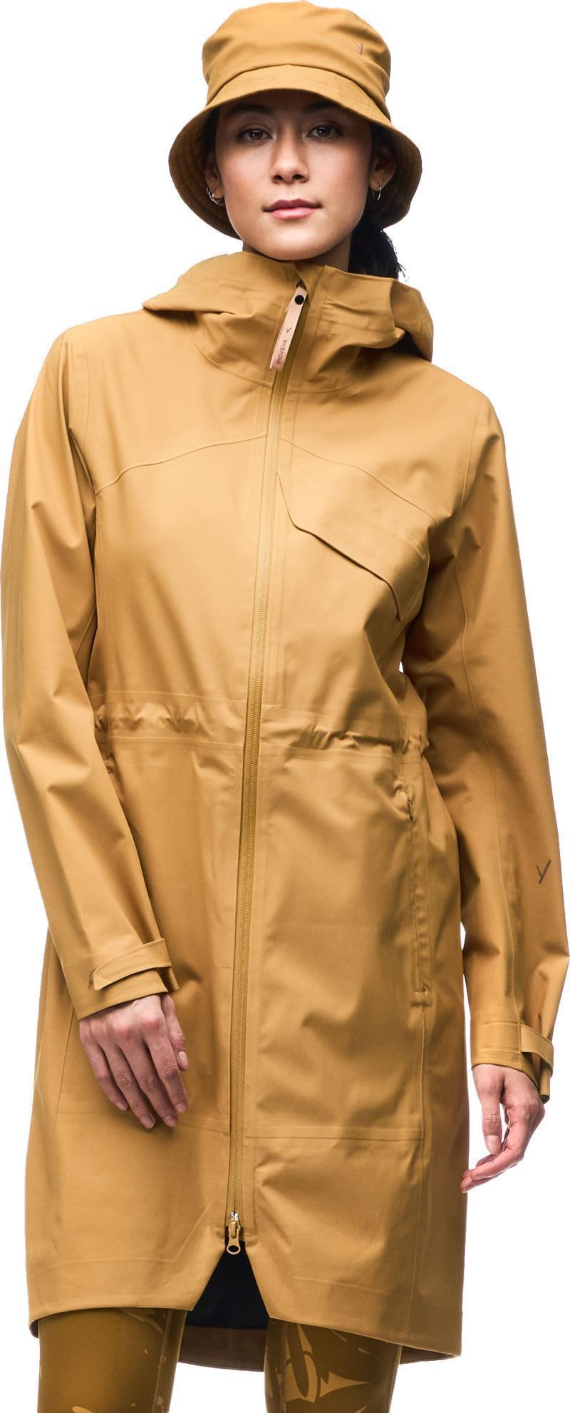 Risela 2.5L Long Rain Jacket - Womens - Gold 1