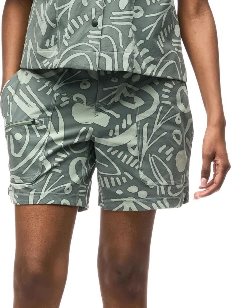 Sahra II Shorts, 6" Inseam - Womens - rosemary cyclone print 1