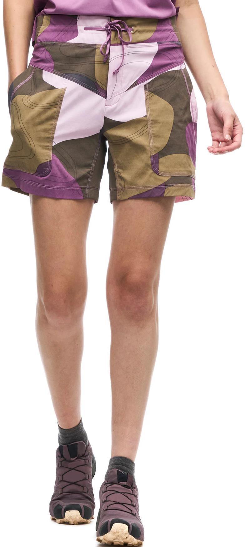 Sahra Shorts - Womens - Pebble Topo Print 1