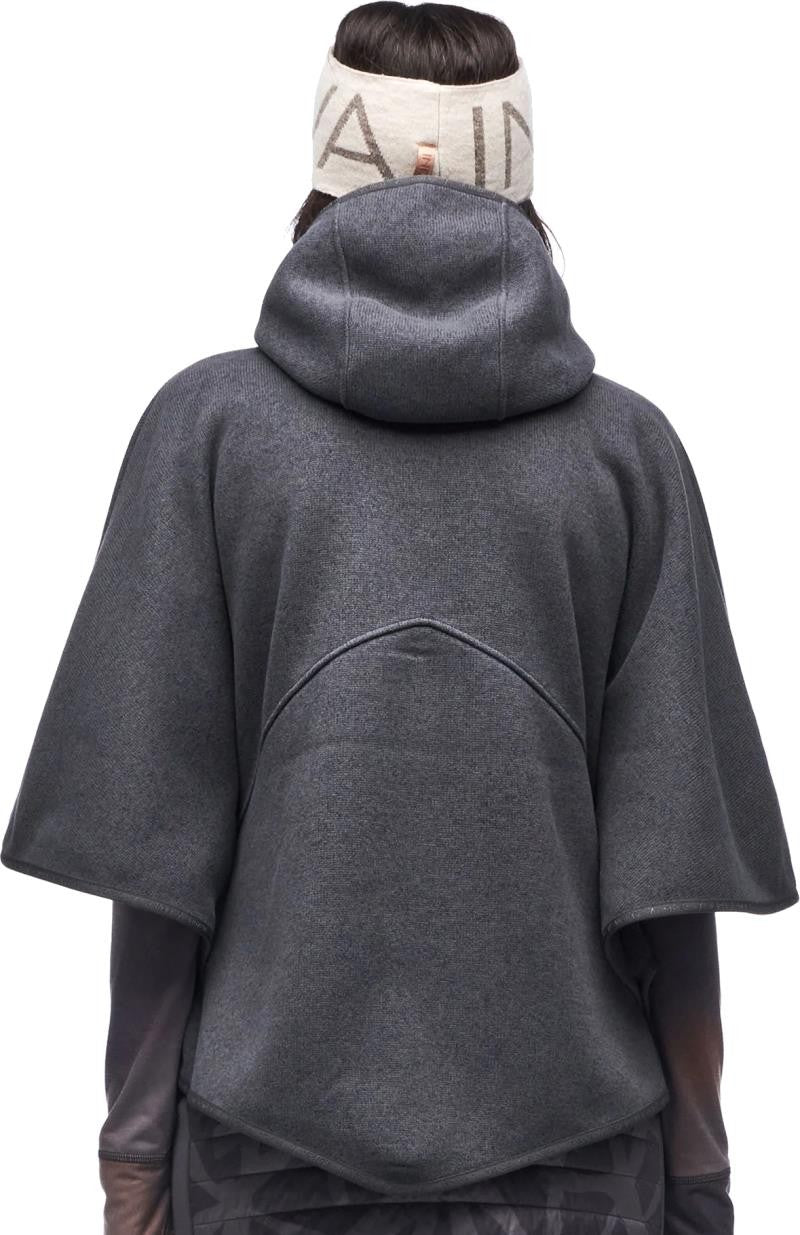 Satu Fleece Poncho - Womens - storm sky 1