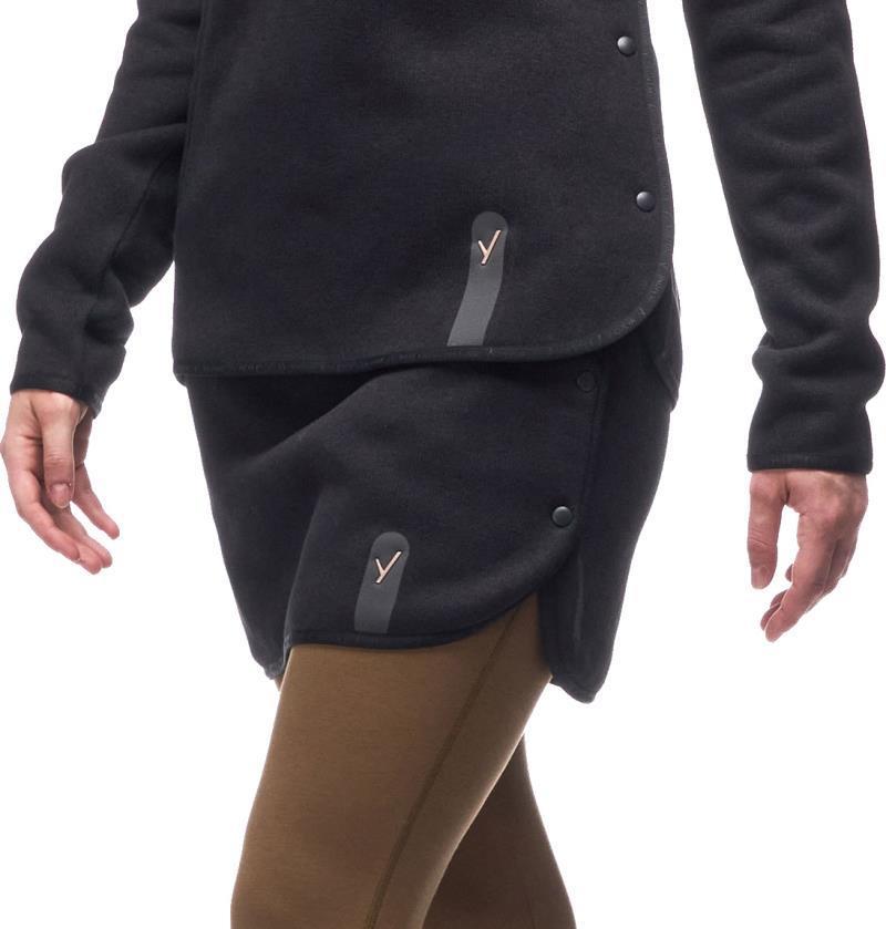 Satu Fleece Skirt - Womens - black 1