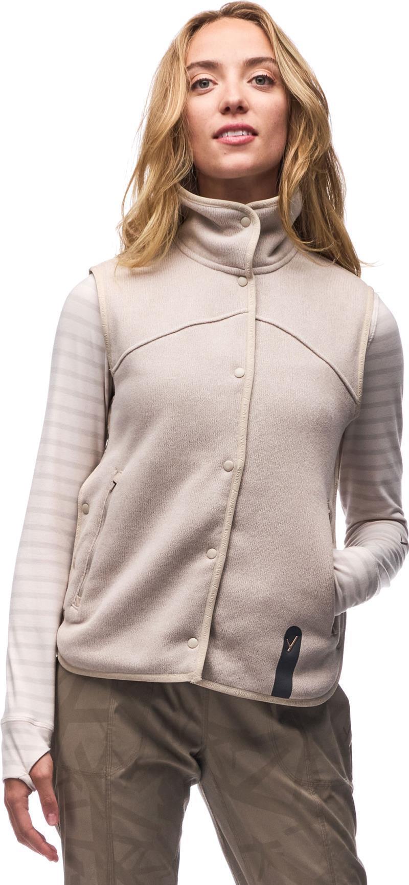 Satu Fleece Vest - Womens - flax 1