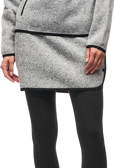 Satu Skirt Upcycled - Womens - grey heather 1