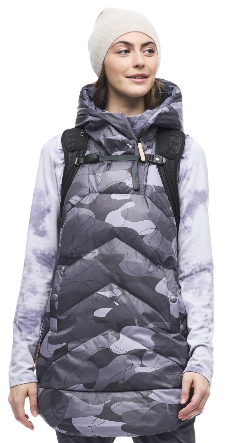 Selimut Hooded Dress - Womens - Anthracite Rocks Print 2