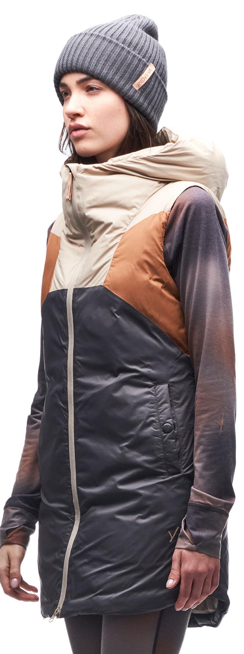 Selimut Insulated Down Full Zip Vest - Womens - storm sky / feline cb 1