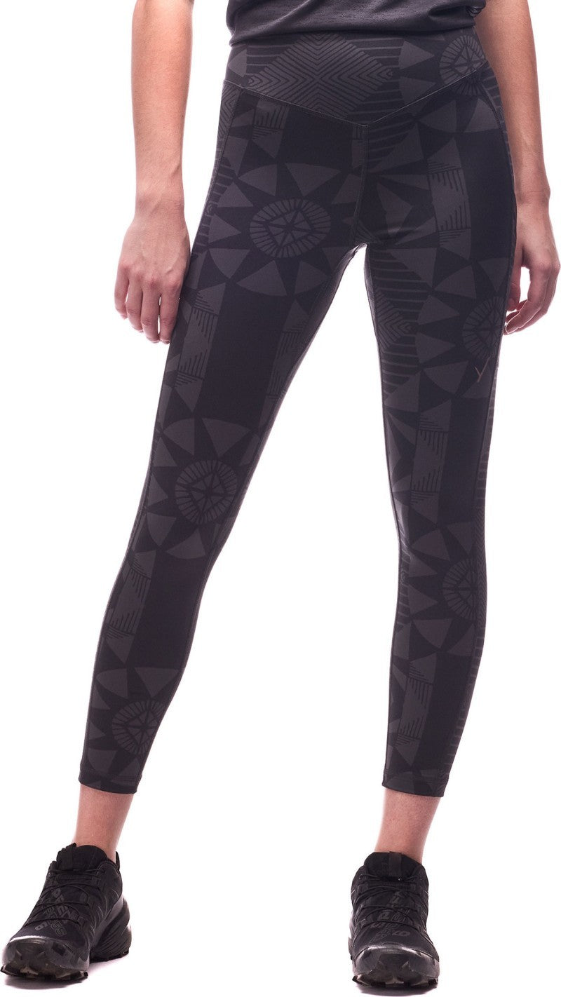 Sendero Leggings, 25" Inseam - Womens - black slate print 1