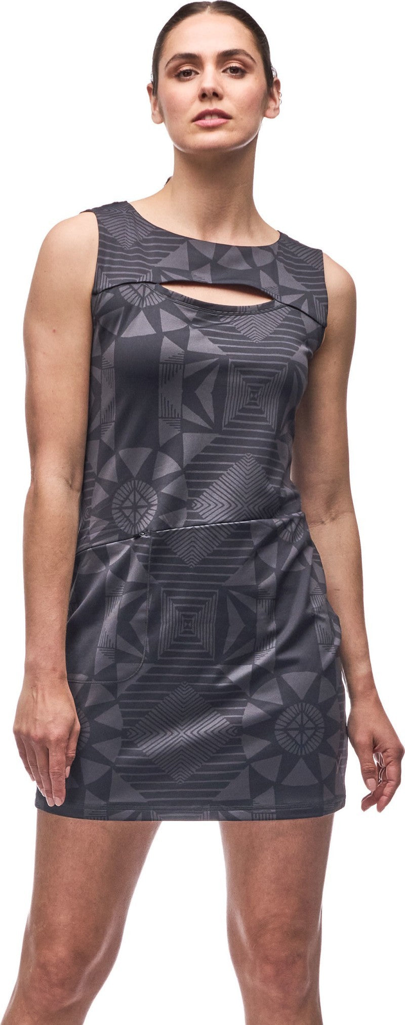 Sendero Tunic - black slate print 1