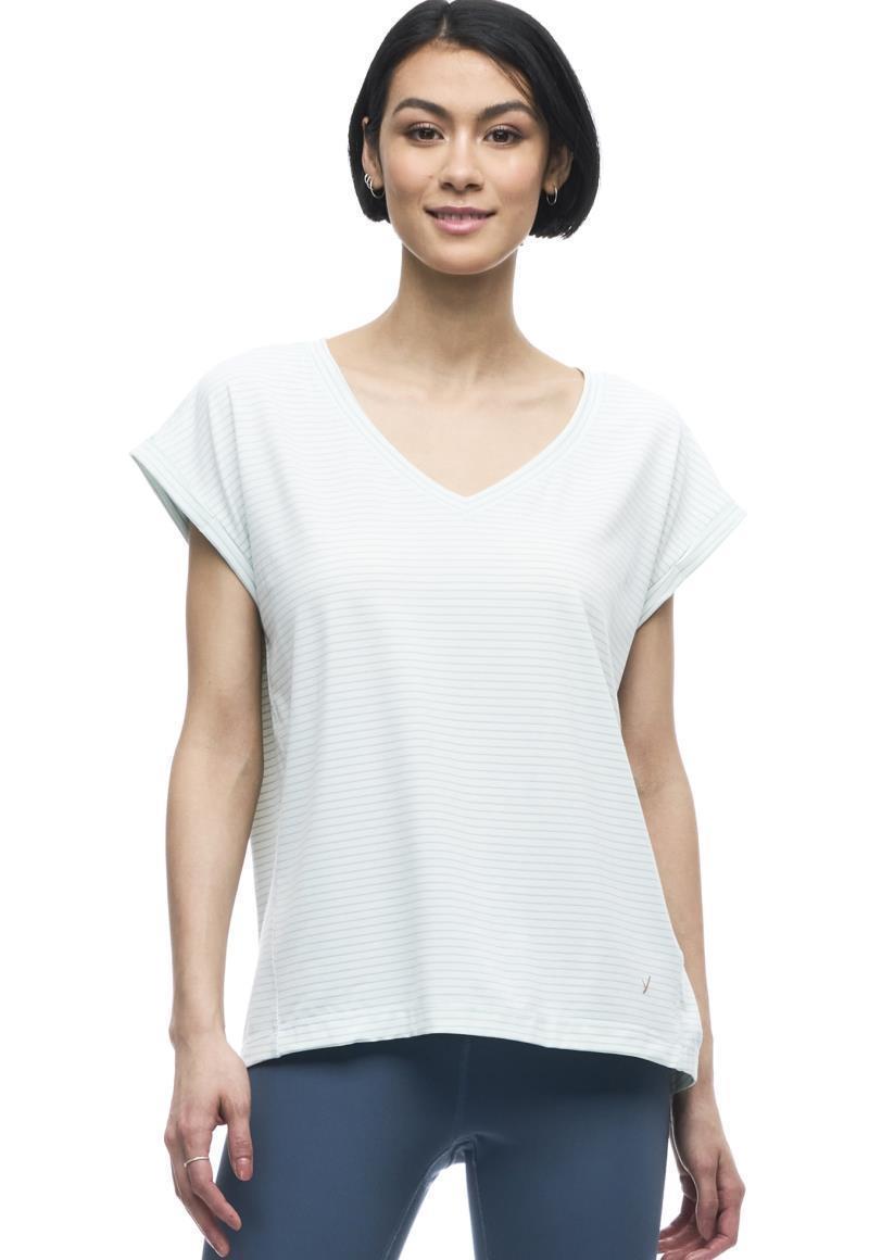 Sofi SS Shirt - Womens - Celeste Wave Stripe 1