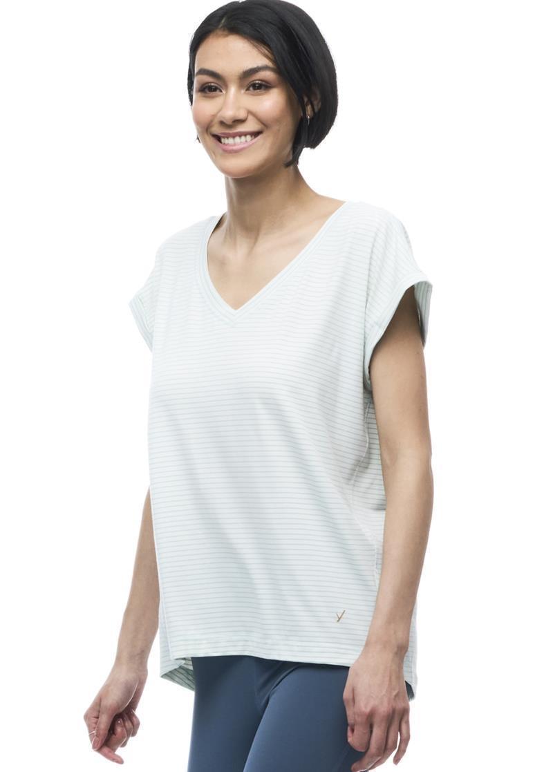 Sofi SS Shirt - Womens - Celeste Wave Stripe 3