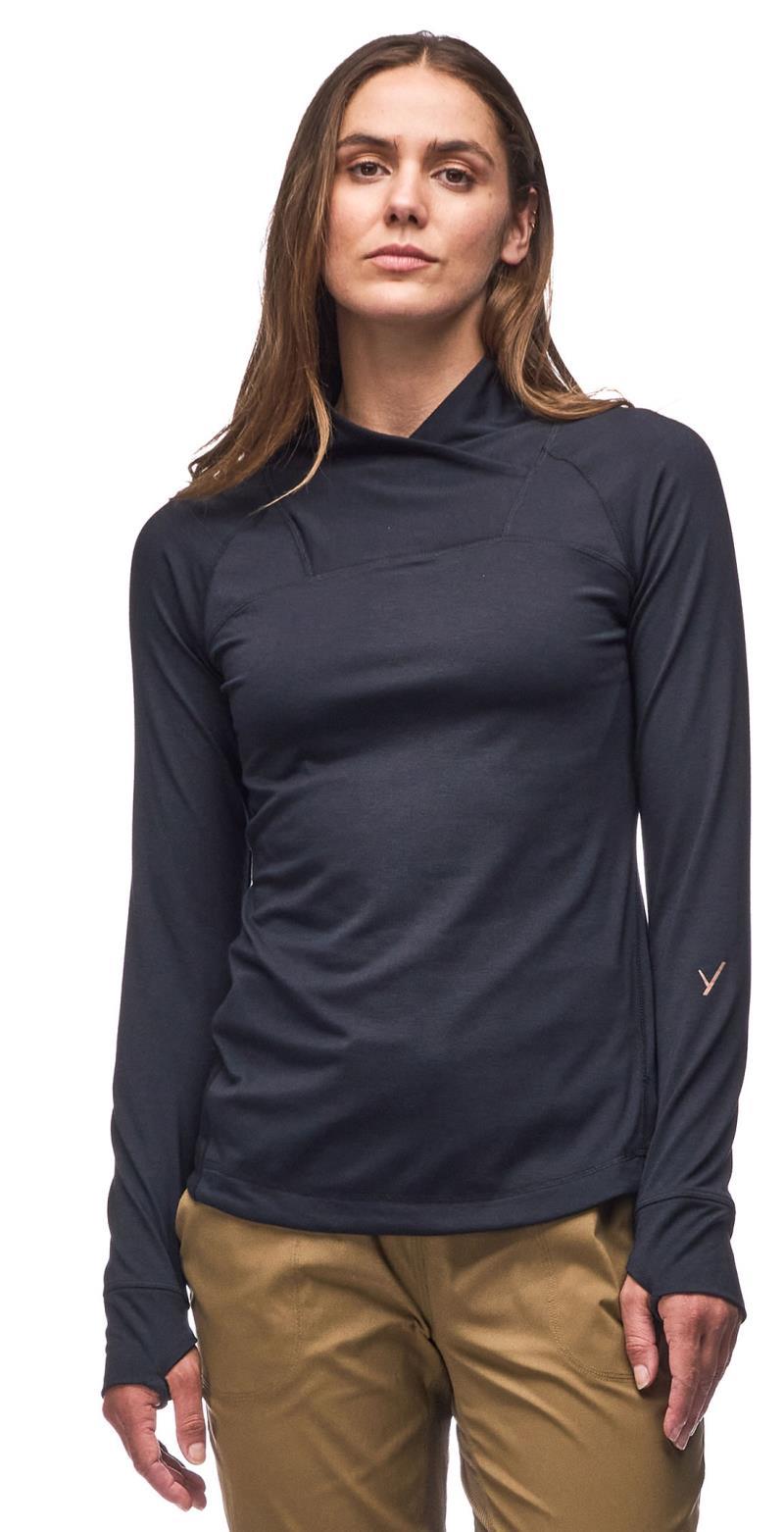 Strika II Cross Over Collar Top - Womens - black 1