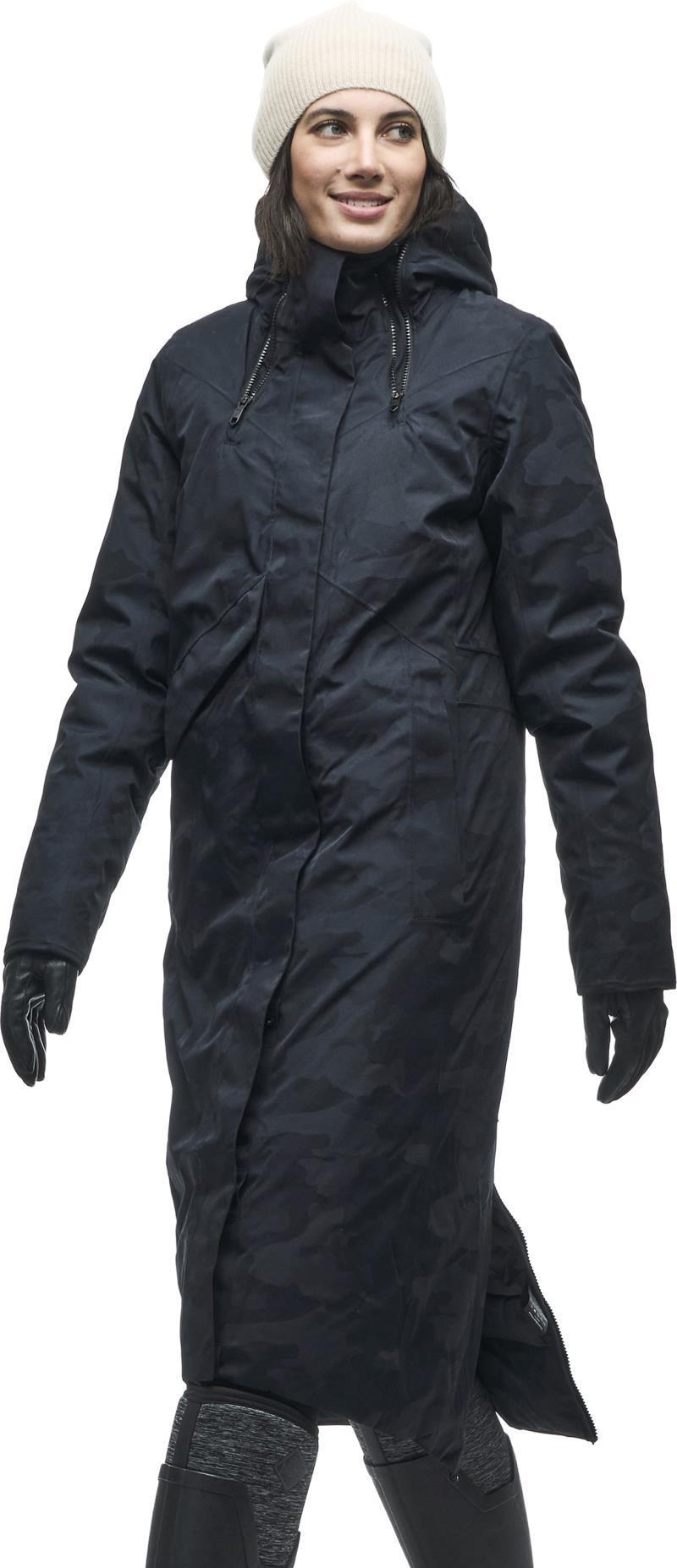 Touman Long Jacket - Womens - Black Camo 1