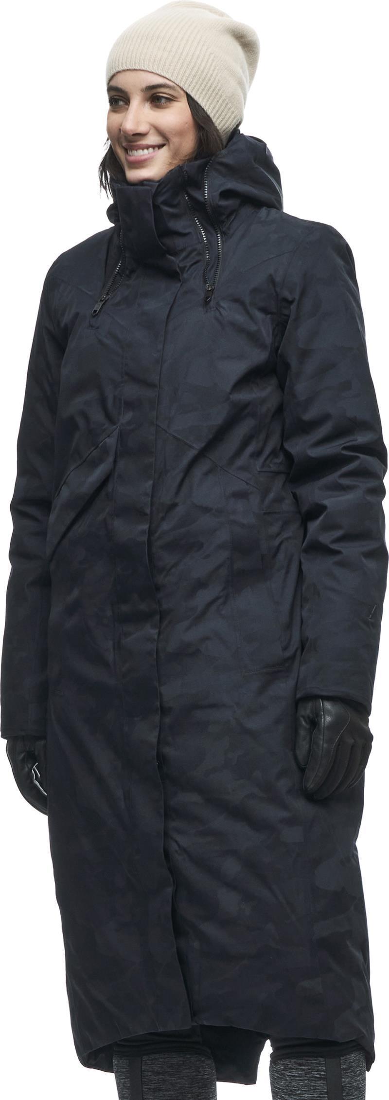 Touman Long Jacket - Womens - Black Camo 3