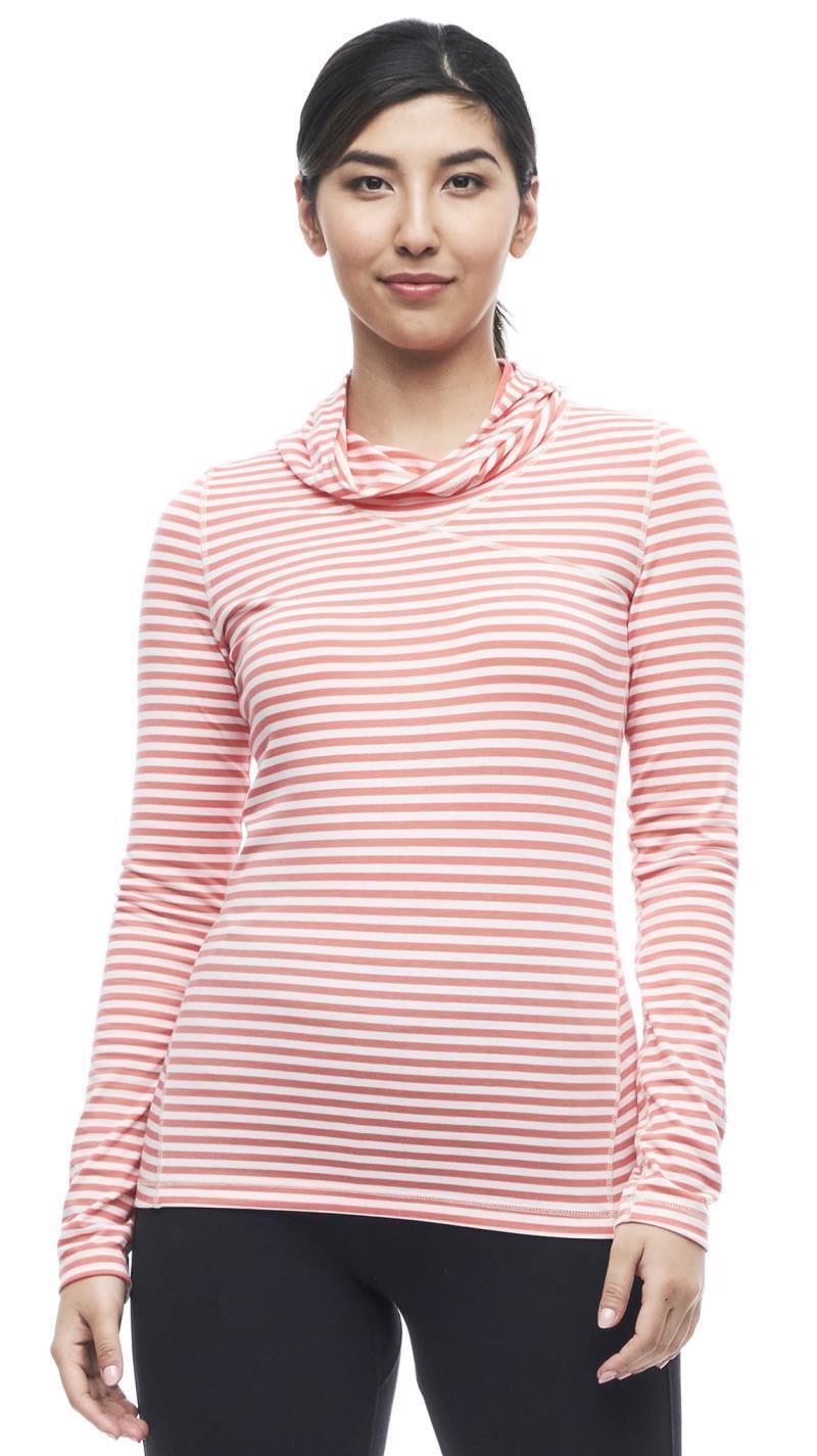 Tulum LS Hooded Shirt - Womens - Ecume Lili Stripe 1