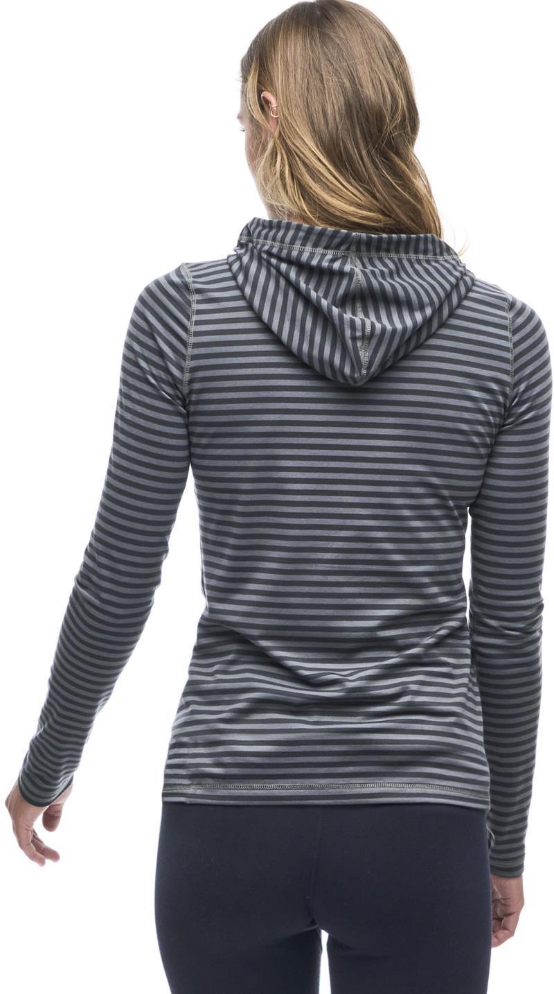 Tulum LS Hooded Shirt - Womens - Pine Ivy Stripe 3