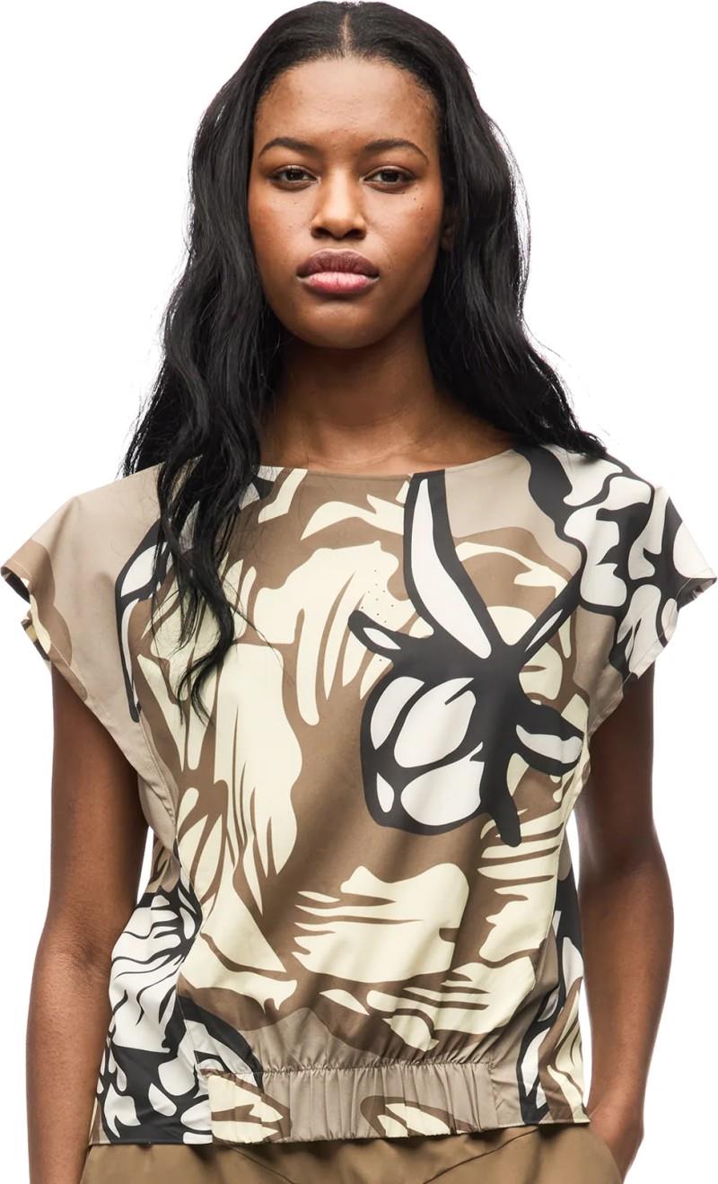 Udara Top - Womens - sunset piwonia print 1