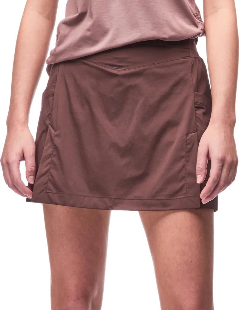 Ulendo V Skort - Womens - rosewood 1