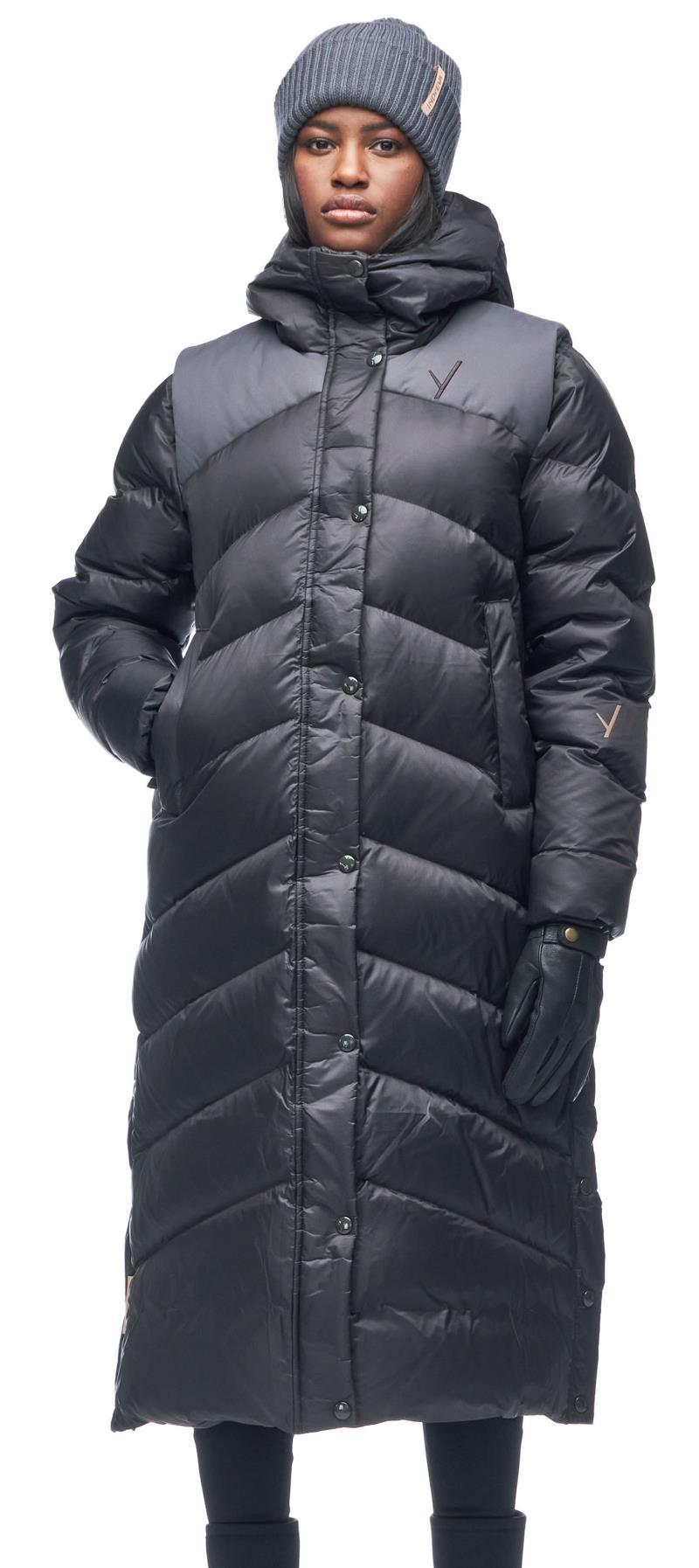 Uzun Long Light Down Jacket - Womens - mercure / storm sky cb 1