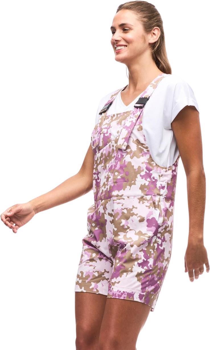 Vane Short Overalls - Womens - Cotton Candy Water Print 2