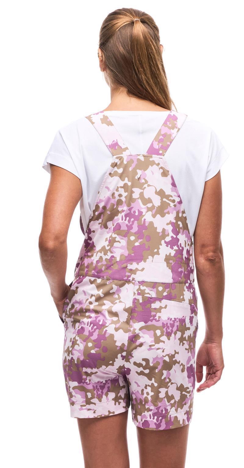 Vane Short Overalls - Womens - Cotton Candy Water Print 3