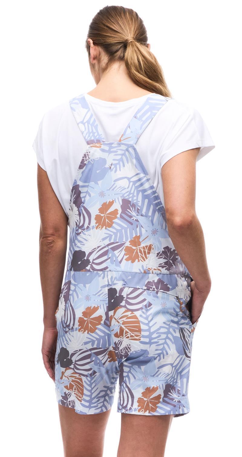 Vane Short Overalls - Womens - Fresh Blue Botanical Print 3