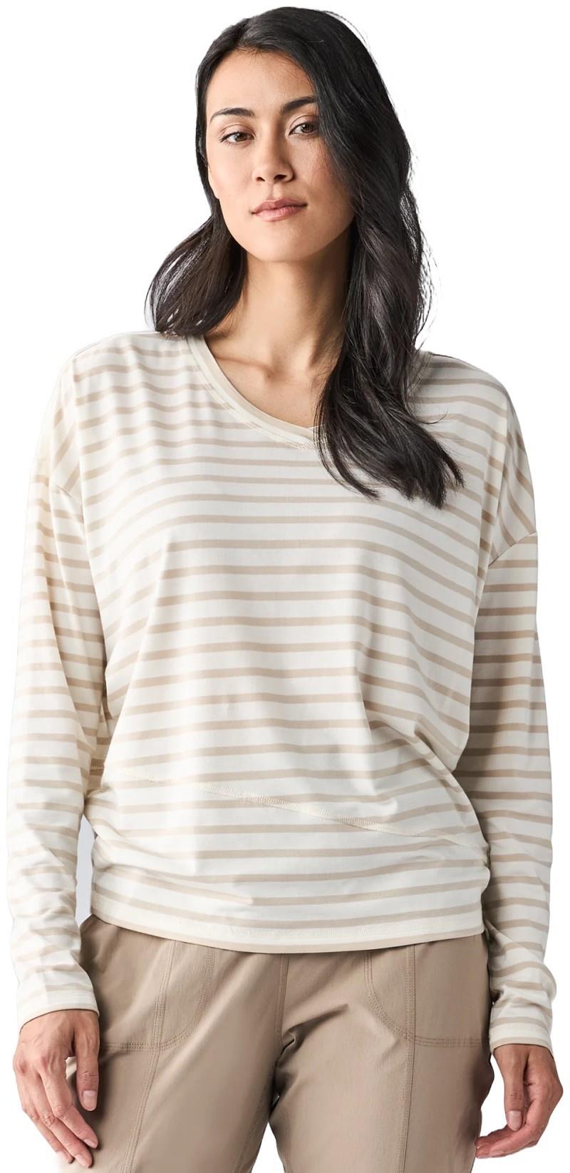 Veloz LS II - Womens - breeze / ponce stripe 1