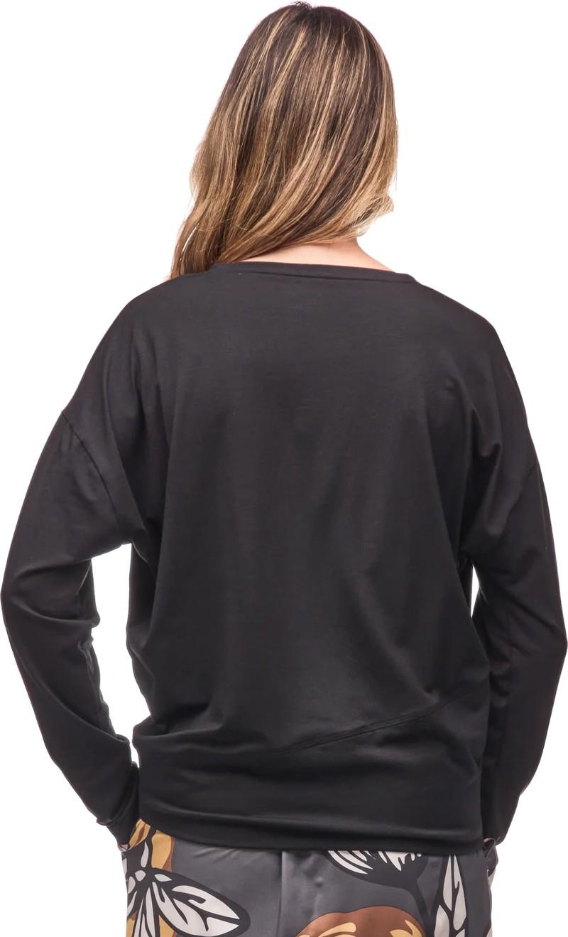 Veloz V-Neck Top - Womens - black 1