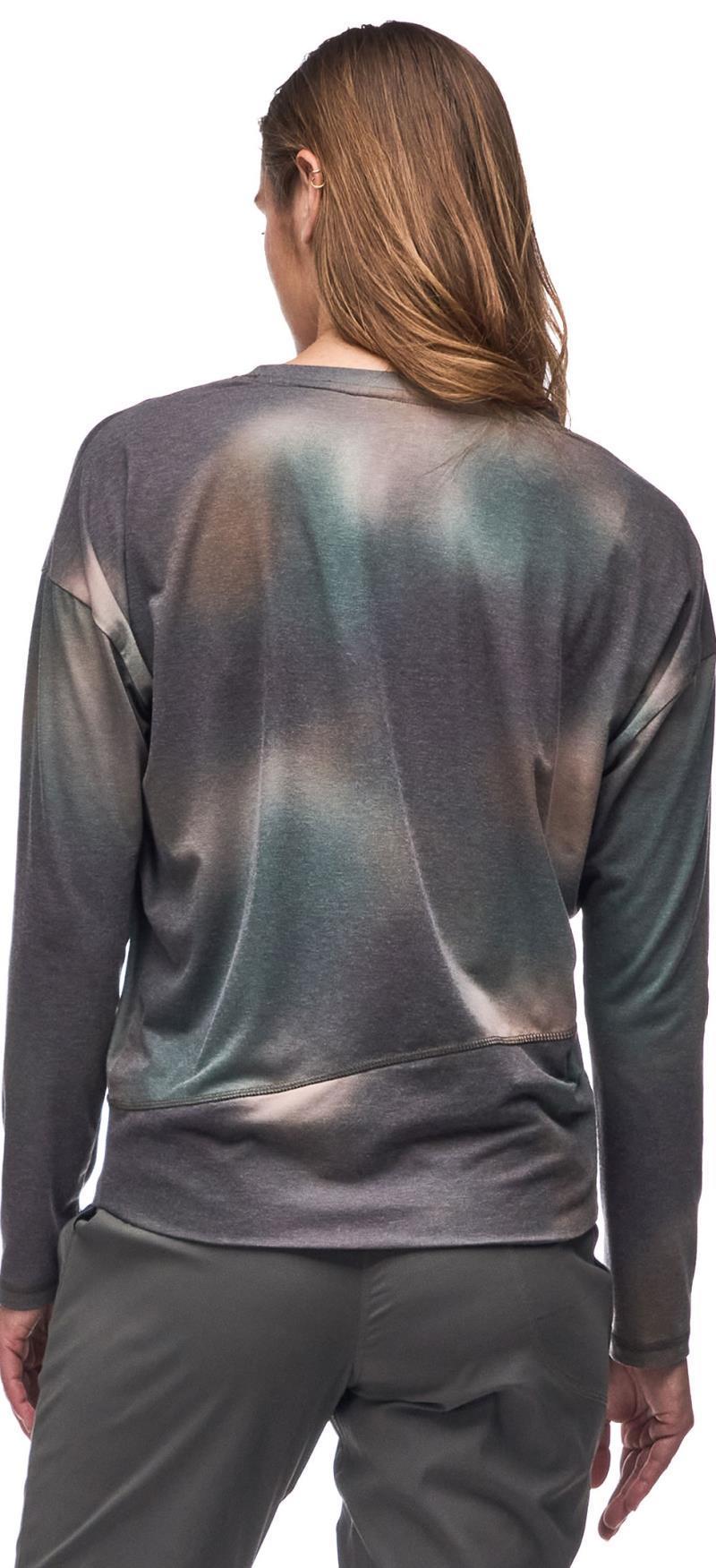 Veloz V-Neck Top - Womens - cypress aurora print 1