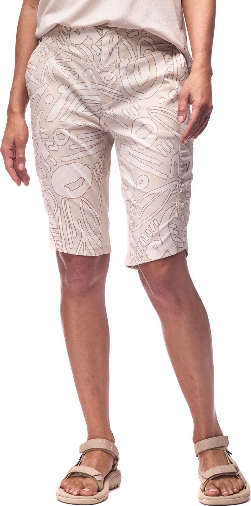 Viajar III Shorts - Womens - beach cyclone print 1
