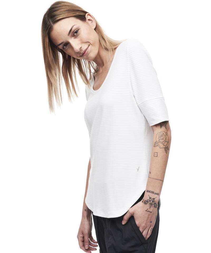 Voolama III SS Shirt - Womens - Daisy Clay Stripe 5