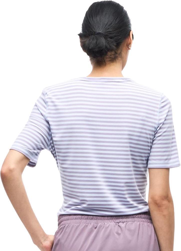 Voolama LT IV SS Shirt - Womens - Fresh Blue Dusty Plum Stripe 3