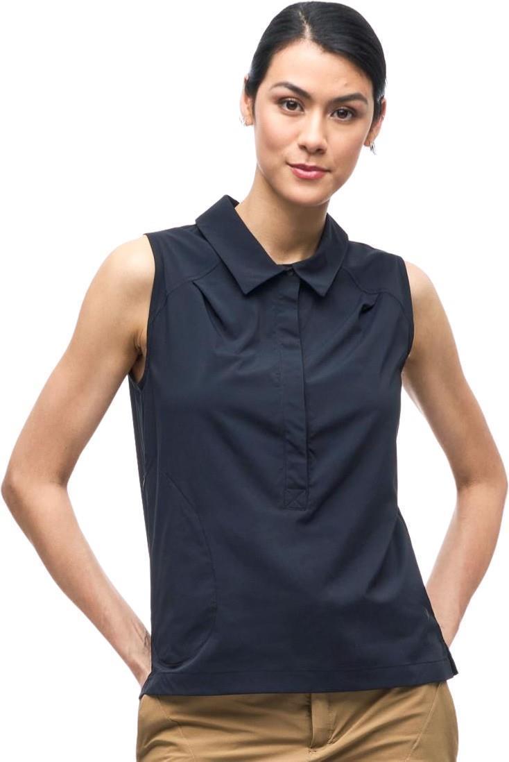 Zufara II Sleeveless Button Up - Womens - Black 1